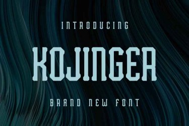 Kojinger Font free download – Serif Fonts font preview