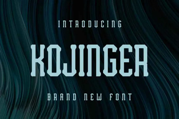 Kojinger Font free download preview 4 – Serif Fonts font