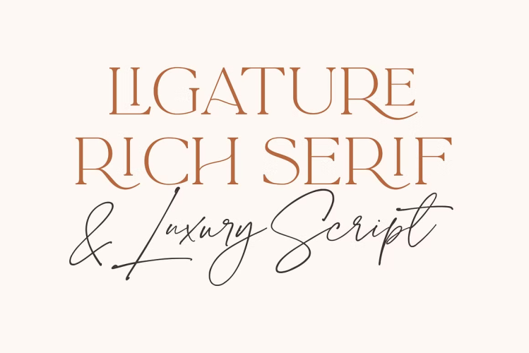 La Luxes Font free download preview 1 – Script And Handwritten font