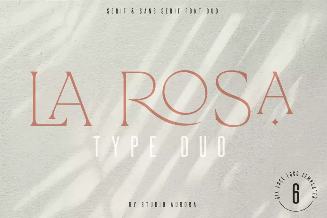 La Rosa – Elegant Summer Serif Font free download – Serif Fonts font preview image for Windows and Mac