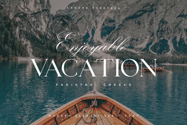 Lanche Font free download preview 1 – Serif Fonts font