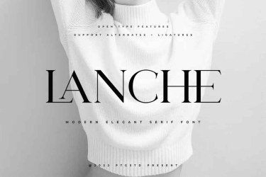 Lanche Font free download – Serif Fonts font preview