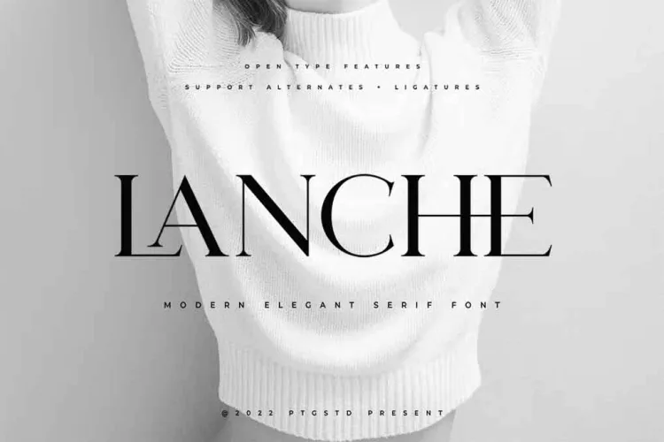 Lanche Font free download preview 4 – Serif Fonts font