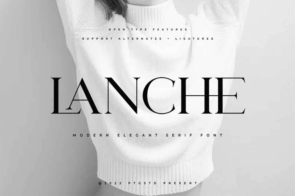 Lanche Font free download – Serif Fonts font preview image for Windows and Mac
