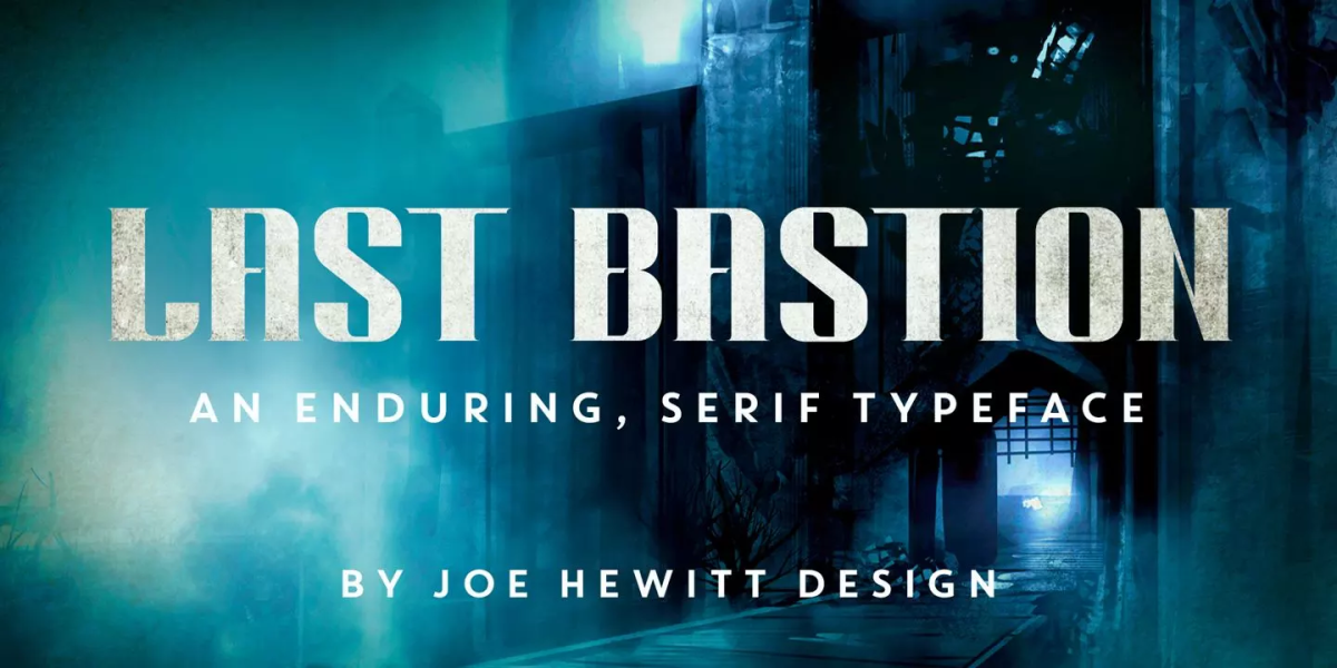 Last Bastion Font free download – Display Fonts font preview image for Windows and Mac