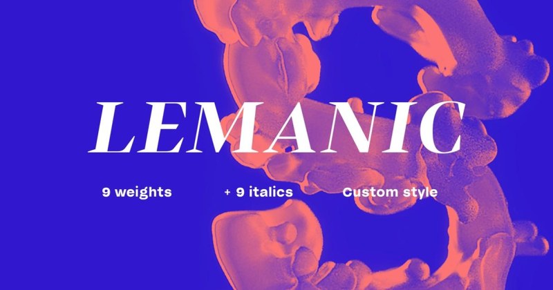 Lemanic Font Family free download preview 5 – Serif Fonts font