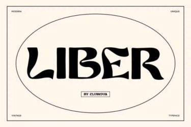 Liber Font free download – Display Fonts font preview