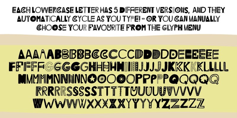 Litter Funk Font free download preview 3 – Display Fonts font