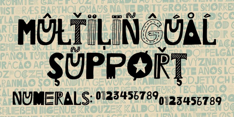 Litter Funk Font free download preview 7 – Display Fonts font