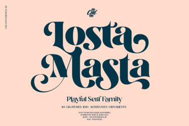 Losta Masta Font free download – Display Fonts font preview