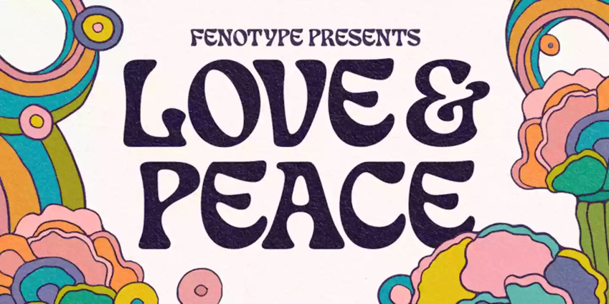 Love And Peace Font free download – Typeface font preview image for Windows and Mac