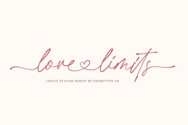 Love Limits Font free download – Script font preview