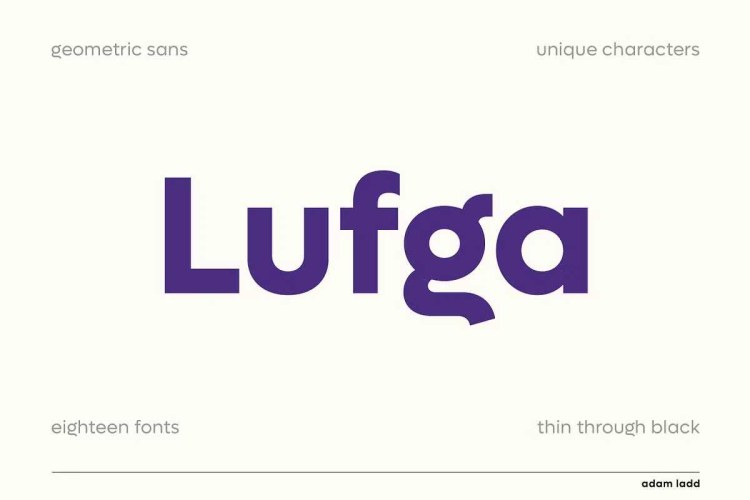 Lufga Font free download preview 11 – Sans Serif Fonts font