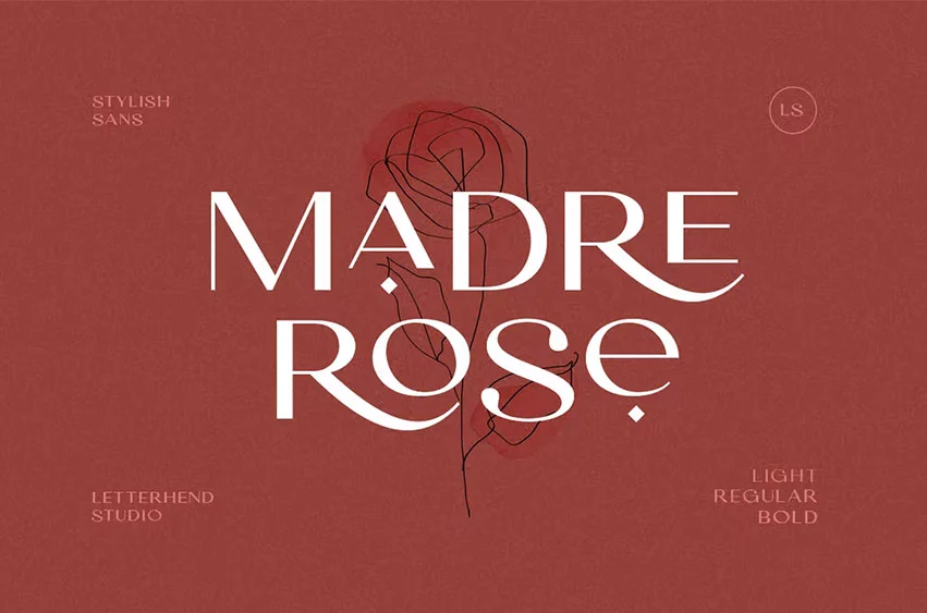 Madre Rose Font free download – Sans Serif Fonts font preview image for Windows and Mac
