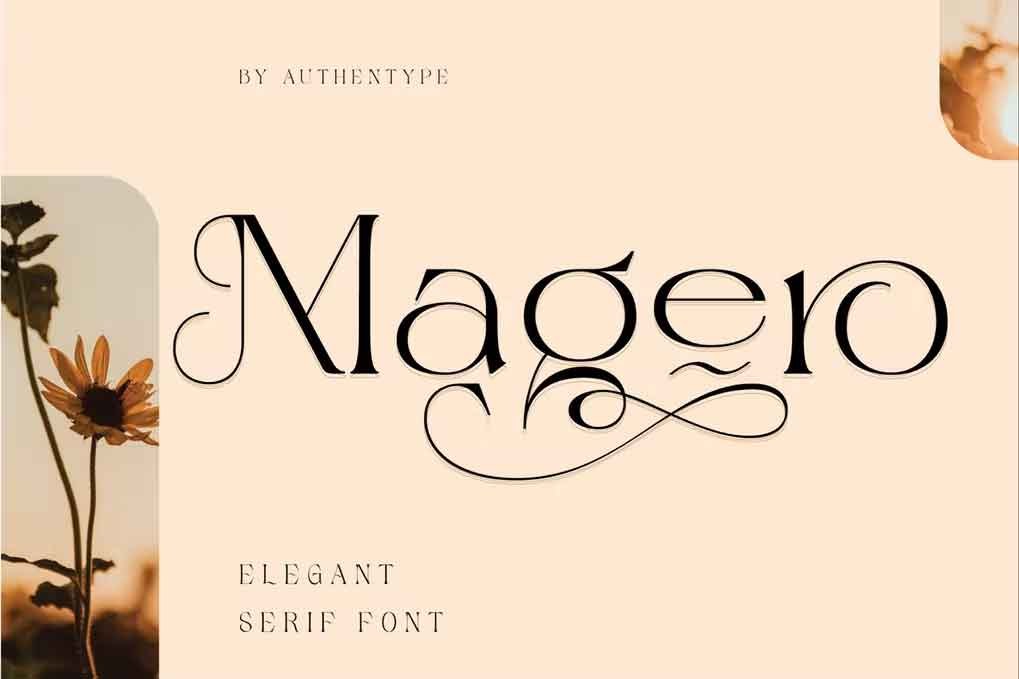 Magero Elegant Serif Font free download – Serif Fonts font preview image for Windows and Mac