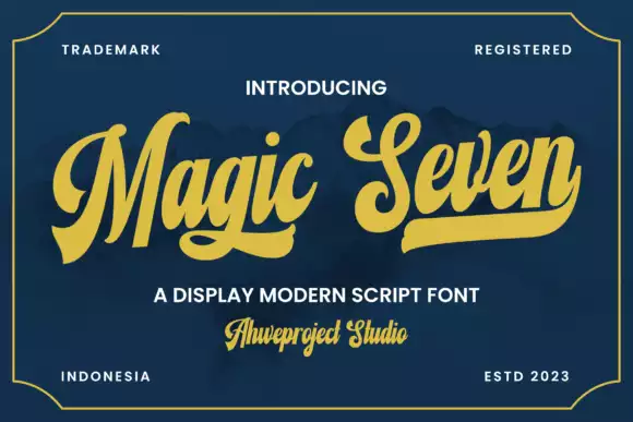 Magic Seven Font free download preview 6 – Script And Handwritten font