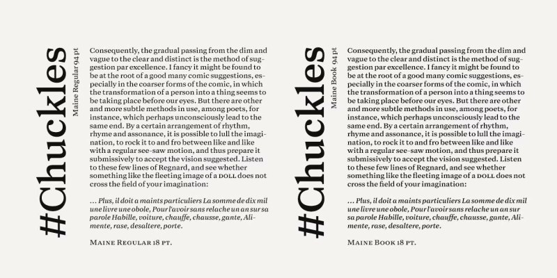 Maine Font Family free download preview 5 – Sans Serif Fonts font