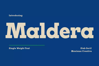 Maldera Slab Serif Display Font free download – Slab Serif Fonts font preview