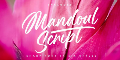 Mandoul Script Font free download – Font Family font preview