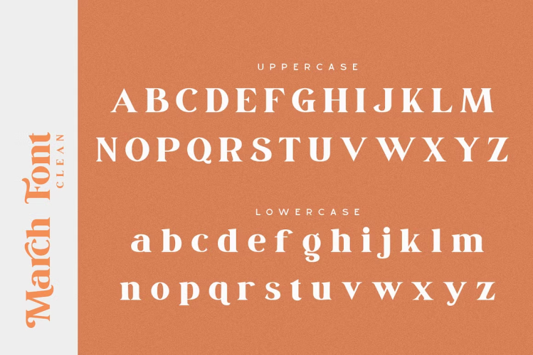 March Font free download preview 9 – Serif Fonts font