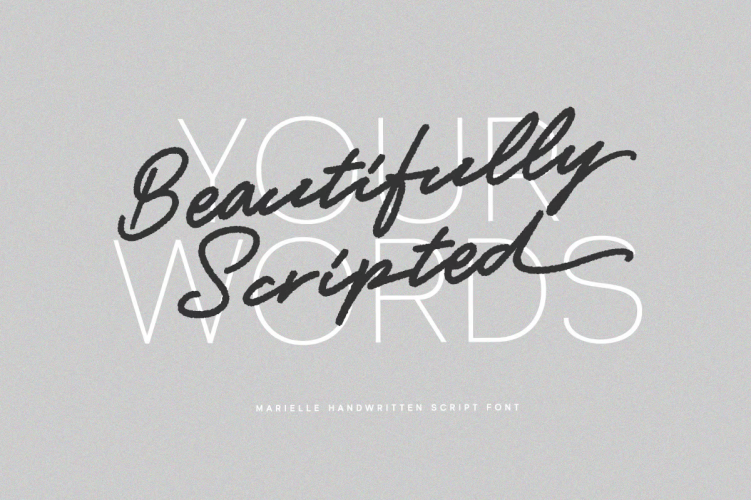 Marielle Font free download preview 3 – Script And Handwritten font