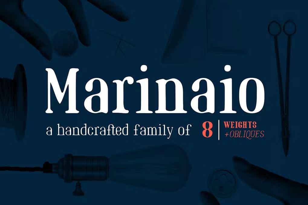 Marinaio Family Font free download – Serif Fonts font preview image for Windows and Mac