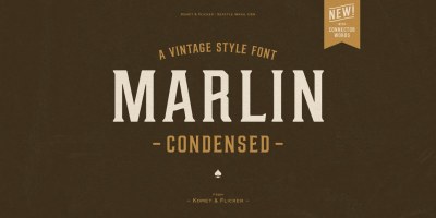 Marlin Font Family free download – Display font preview