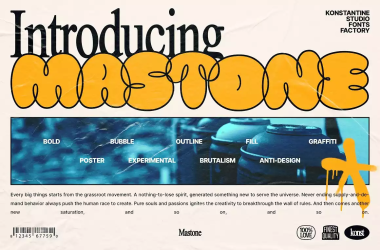Mastone Font free download – Creative font preview