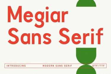 Megiar Sans Serif Font free download – Serif font preview