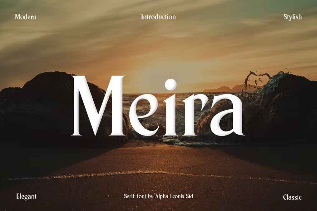 Meira Font free download – Serif Fonts font preview image for Windows and Mac