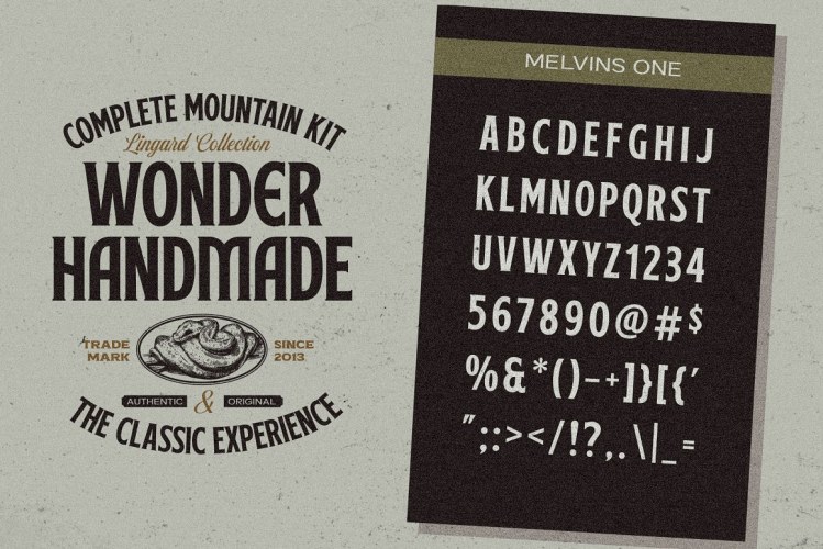 Melvins Font free download preview 9 – Display Fonts font