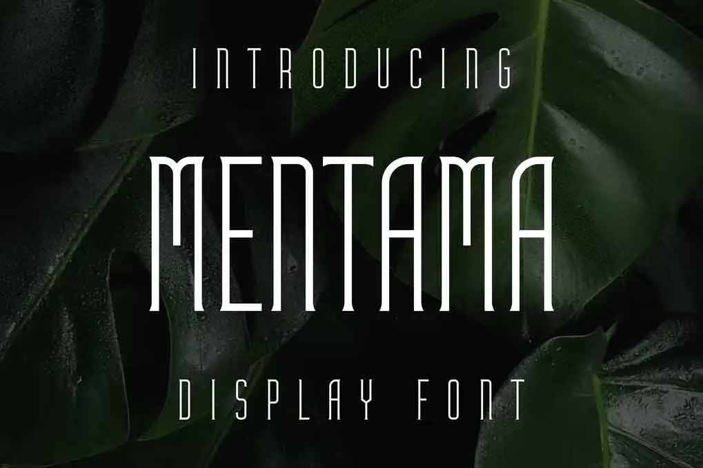 Mentama Font free download – Serif Fonts font preview image for Windows and Mac