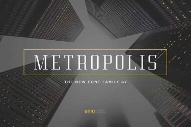 Metropolis Font free download – Classic font preview