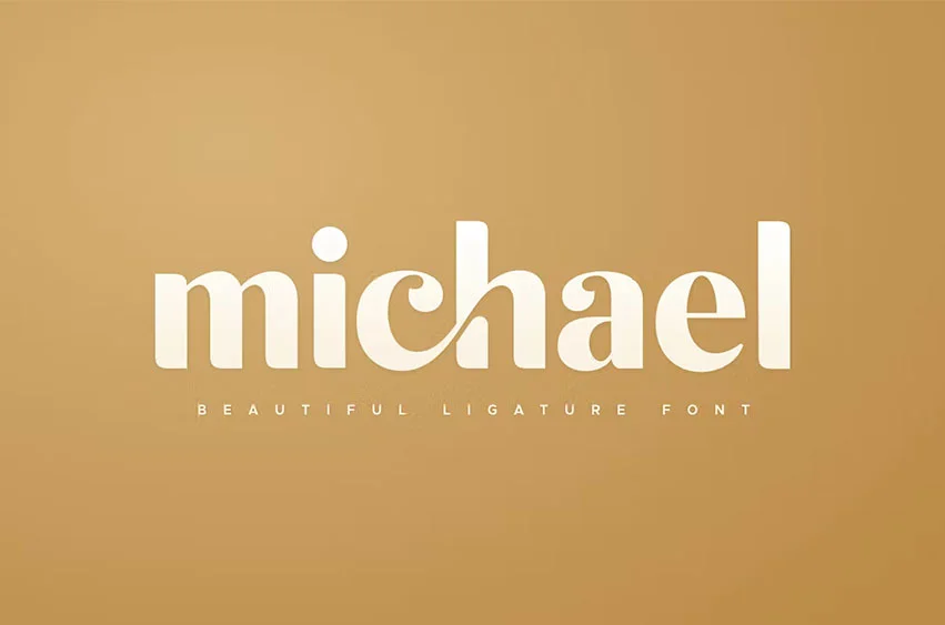 Michael Font free download – Sans Serif Fonts font preview image for Windows and Mac