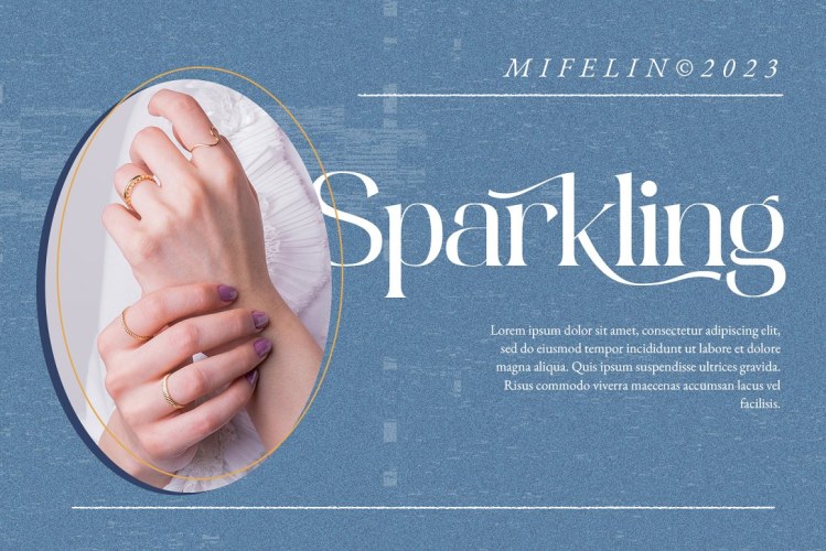 Mifelin Font free download preview 2 – Serif Fonts font