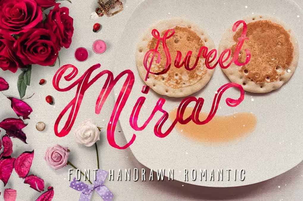 Mira graphic Font free download – Script And Handwritten font preview image for Windows and Mac
