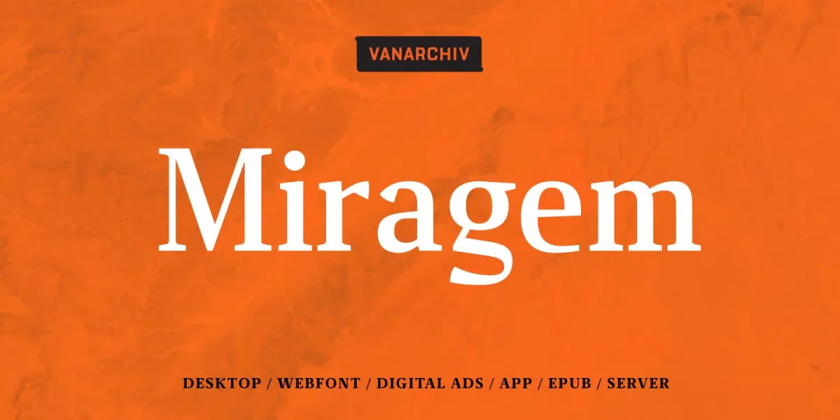 Miragem Font Family free download – Serif Fonts font preview image for Windows and Mac