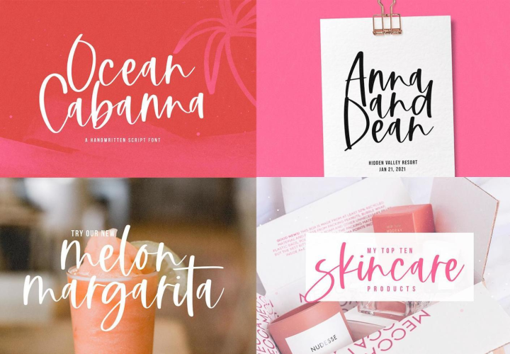 Modern Script Fonts Bundle free download preview 4 – Modern Fonts font