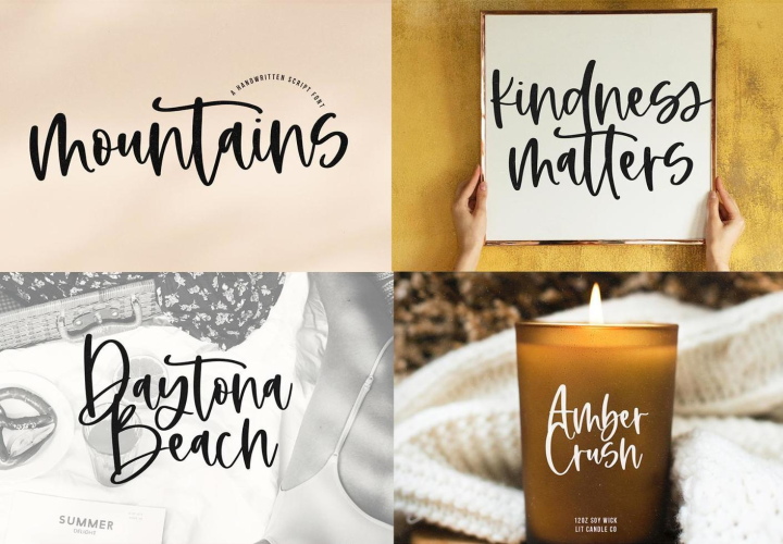 Modern Script Fonts Bundle free download preview 5 – Modern Fonts font