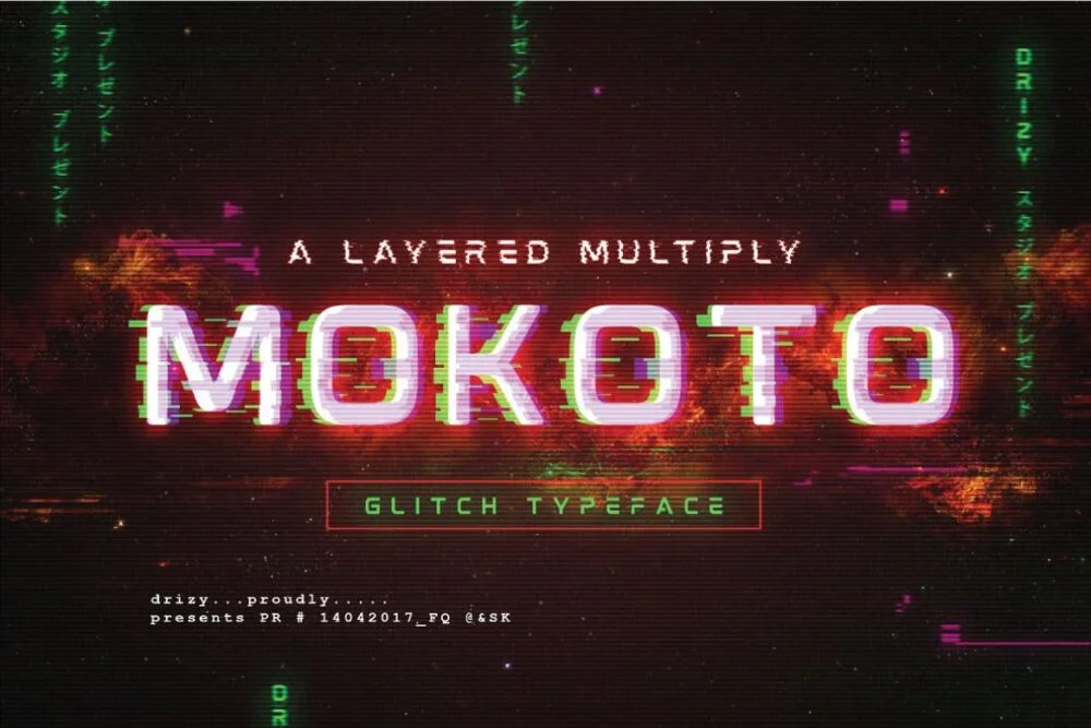 Mokoto Font free download – Display Fonts font preview image for Windows and Mac