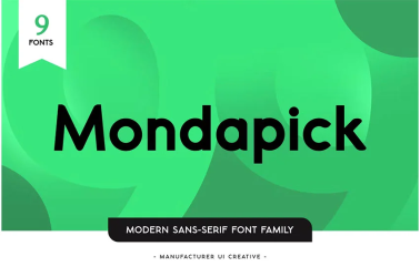 Mondapick Font free download – Modern Fonts font preview