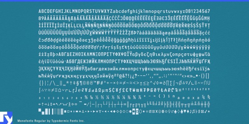 Monofonto Font Family free download preview 2 – Sans Serif Fonts font