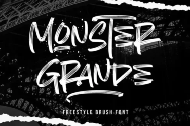 Monster Grande Font free download – Display Fonts font preview