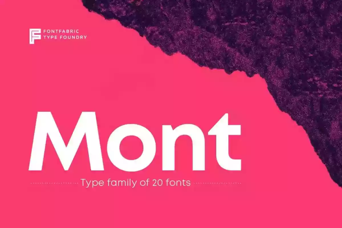 Mont Font free download – Sans Serif Fonts font preview image for Windows and Mac