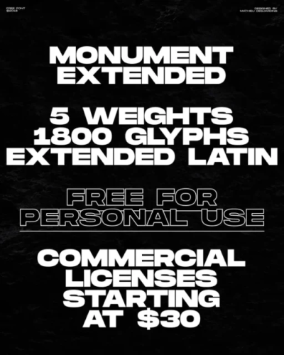 Monument Extended Font Family free download preview 3 – Sans Serif Fonts font
