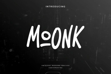 Moonk Font free download – Script font preview