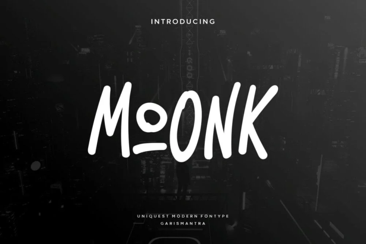 Moonk Font free download preview 5 – Script And Handwritten font
