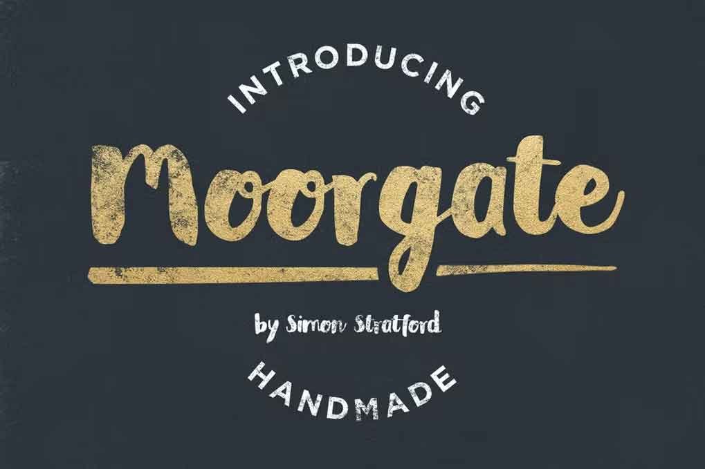 Moorgate Font free download – Script And Handwritten font preview image for Windows and Mac