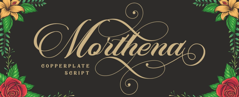 Morthena Font free download preview 11 – Script And Handwritten font