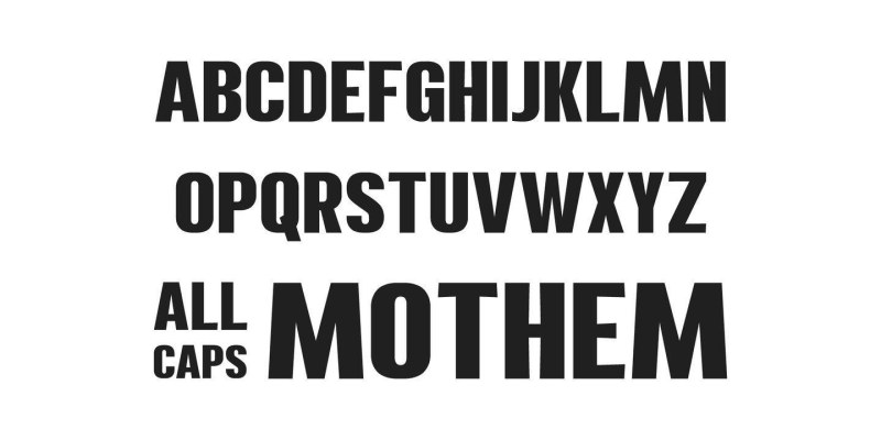 Mothem Font Family free download preview 5 – Sans Serif Fonts font